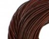Fio de couro indiano - 1 mm - Marrom chocolate (5 metros)